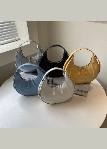 Жіноча сумка 10362 багет сіра No Brand (306709538)