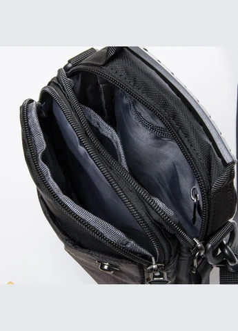 Мужская сумка из полиэстера 8354 black Lanpad (376386434)