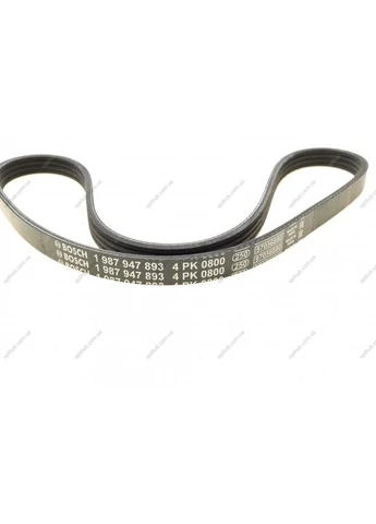 Ремень генератора Honda Civic VI/Nissan Primera/Citroen Berlingo 1.4-1.6 16V 94-05 (4PK800) 1 987 947 893 RU63 Bosch (366126761)