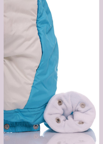 Комбинезон Трансформер для мальчика на флисе белый с бирюзовым 86 см (37580) BABYKROHA (297200574)