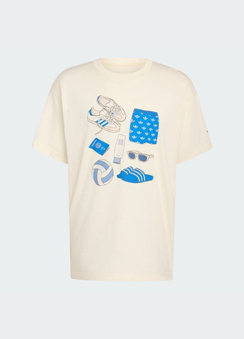 Біла футболка stuff adidas