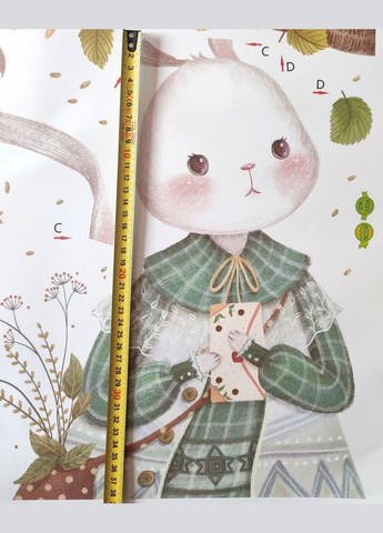 Виниловая наклейка 4 зайца кролика (лист 60 х 90 см) Б405-1-AB No Brand (337171701)