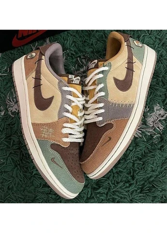 КРОССОВКИ ЖЕНСКИЕ NIKE AIR JORDAN 1 LOW ZION WILLIAMSON VOODOO НАЙК АИР ДЖОРДАН No Brand комбинированные демисезоны (391961911)