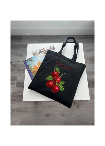 Еко-шоппер ВК4078 Ukraine Вишенька, Чорний Bookopt (362915437)
