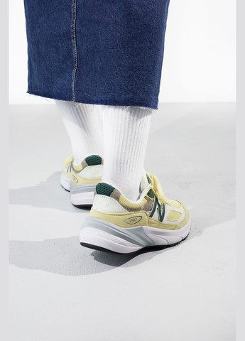 Кросівки жіночі і чоловічі New Balane 990 v6 yellow white | Нью Беланс 990 в6 жовті білі No Brand жовті демісезони (316663541)