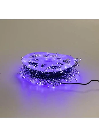 Гирлянда нить хвойная лапа 30 метров 640 LED зеленый провод синяя D1750BL Garlando (402004737)