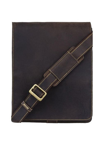 Сумка планшет через плечо из натуральной кожи мужская для документов и для телефона средняя Коричневый 40221 Visconti (361432898)