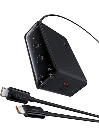 Зарядное устройство Digital Fast GaN Charger 240W 3C+U+DC (P10163901113-00) умное с APP Baseus (389207412)