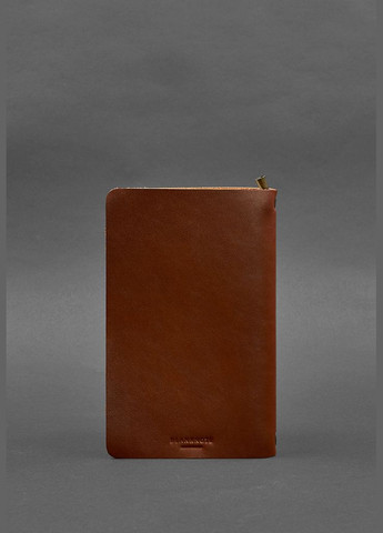 Шкіряний блокнот (софт-бук) 8.0 на резинці світло-коричневий (A-028071) BlankNote (328961623)