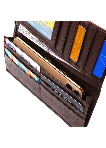 Гаманець чоловічий Шкіряний без застібки 21904 Коричневий Canpellini (306881671)