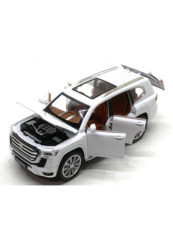 Машина Автосвіт Toyota Land Cruiser 30 інерційна відчиняються двері капот багажник 20см Білий (AP-2033) No Brand (302215785)