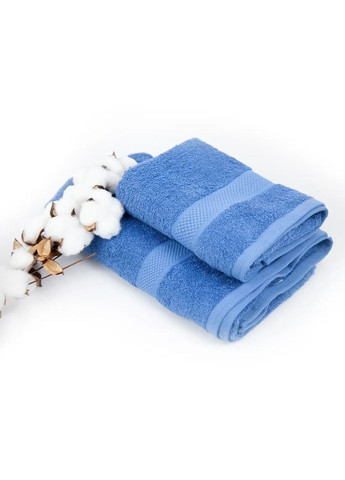 Бавовняний рушник для тіла 70*140 см, 470 г/м2 Honey Блакитний (2531070140) ТЕП однотонний блакитний