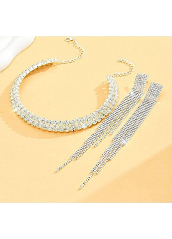 Набор прикрас колье-чокер та сережки No Brand (365301778)