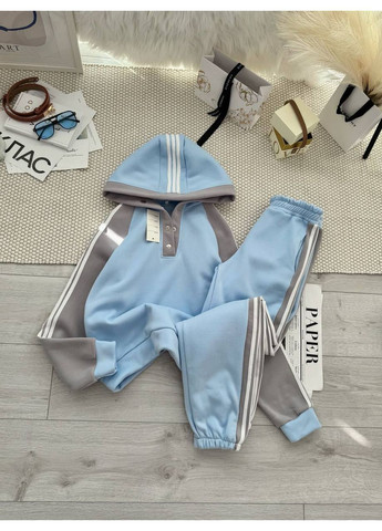 Костюм 465 тринитка на флисе, теплый и мягкий, кофта и брюки с лампасами. Україна (368804661)