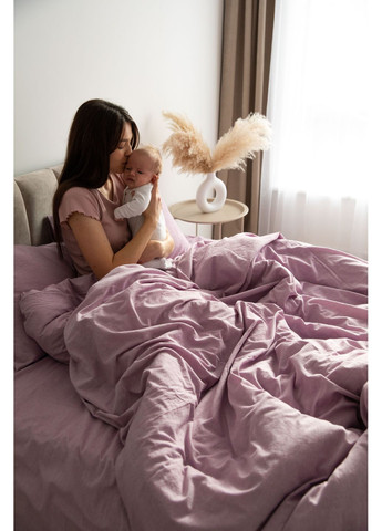 Постільна білизна варена бавовна "Білий" Двоспальний, Простирадло на резинці, наволочки 50х70 IN.HOME_UA (371141816)