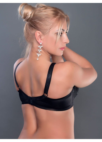 Чёрный бюстгальтер 5065 d Finikin с косточками нейлон, эластан