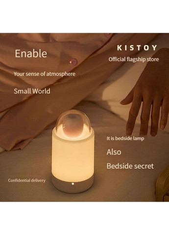 Вакуумний стимулятор з вібрацією «цукерка на паличці» KISTOY Bling Pop, зарядний кейс-нічник KissToy (333332332)