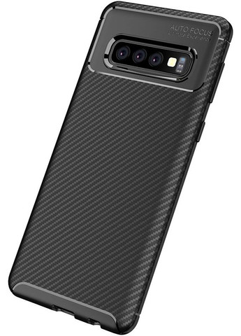 Чехол-накладка TPU Carbon Fiber 1,5mm Case Samsung Galaxy S10+ Black Toto (301836635)
