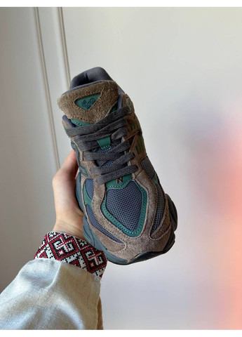 Кроссовки женские и мужские New Balance 9060 beef and broccol brown black | Нью Беланс 9060 коричневые черные No Brand коричневые демисезоны (356764833)