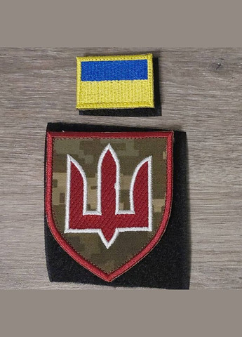 Шеврон Флаг Украины 3Х4,5 см с желтой окантовкой No Brand (336381484)