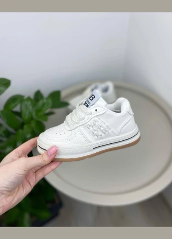 Белые детские кроссовки белые 834 No Brand