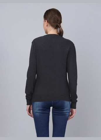 Серый демисезонный свитер из хлопка basics&more Brand
