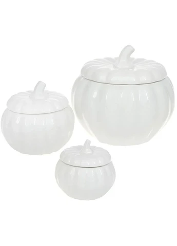 Банка фарфоровая White City Гарбуз 2 л з кришкою No Brand (400874171)