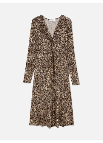 Коричнева сукня демісезон,коричневий в візерунки, Primark