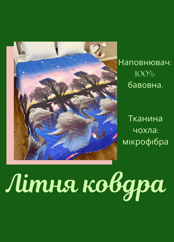 Яскрава літня ковдра двоспальна (П4К-lito-kovdra-001/21-02) No Brand (306633900)