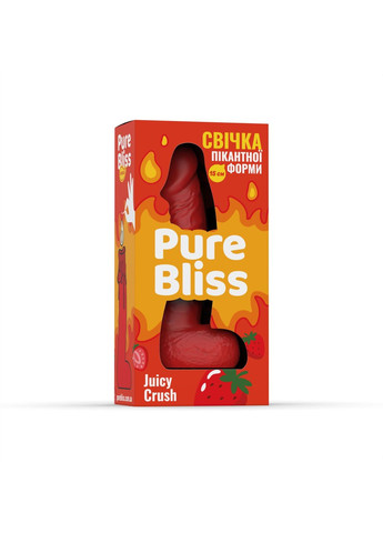 Ароматна свічка пікантної форми Red Juicy Crush (Ягідний вибух) 15 см Pure Bliss (369609682)