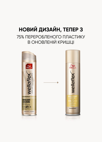 Лак для волосся Color Brilliance 3 Яскравий колір, 250 мл Wellaflex 4064666232393 (328393917)