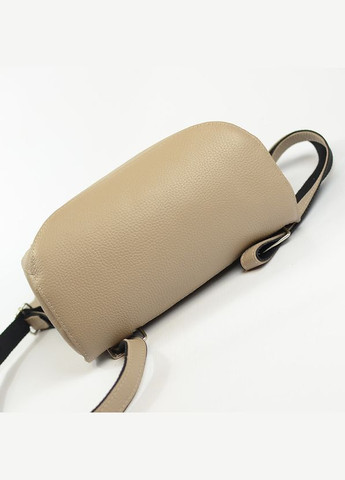 Жіночий бежевий шкіряний рюкзак, молодіжна сумка рюкзак трансформер з натуральної шкіри Serebro (285895828)