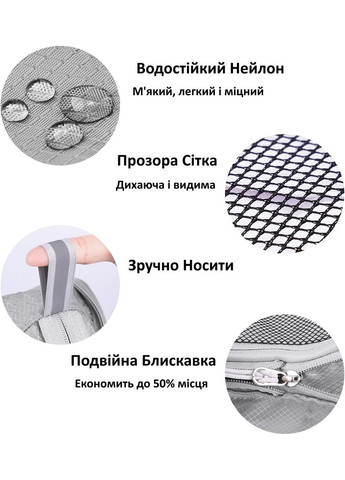 Набор компрессионных упаковочных сумок-органайзеров для чемоданов. No Brand (342717034)