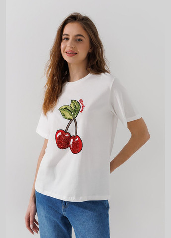 Футболка с принтом женская PT-33 Молочный shop (2000990689443) On me - (316588197)