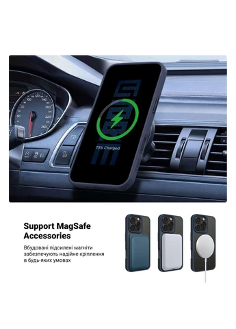 Чехол Uniq MagSafe для Apple iPhone 16 Pro Dark Blue (ARM79507) KLB ArmorStandart (390142013)
