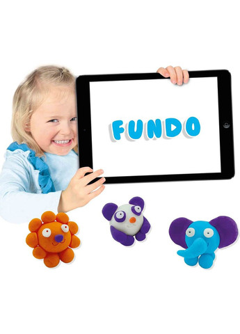 Незасихаюча маса для ліплення FunDo Дикі тварини 4 кольори () Ses Creative 00813S (328448504)