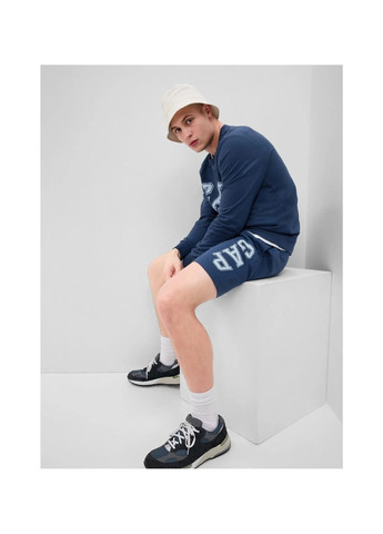 Свитшот мужской Ntx Logo Db Crew Blue 561835-02 Gap (364838395)