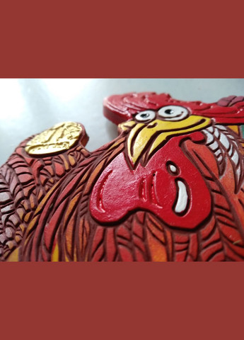 Керамическое настенное панно "Зажиточный Петух" Коти&Ангели (301533099)