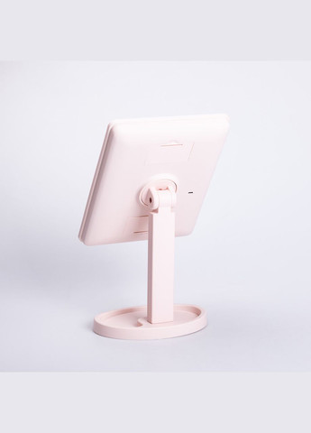 Зеркало настольное косметическое для макияжа 21х16 см. Зеркало прямоугольное на подставке 16 LED. Yiwu (325922796)