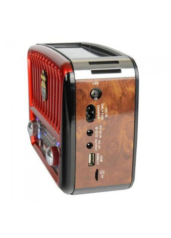 Радиоприёмник Golon RX-456S + Bluetooth и солнечной панелью Красный No Brand (323486432)
