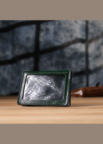 Обложка на документы из натуральной гладкой кожи 22942 Зеленый Grande Pelle (331911529)