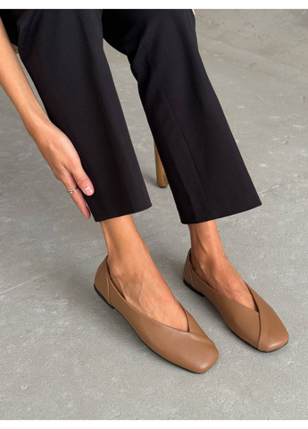 Женские балетки рыжие «орех» | рыжие (353601928)