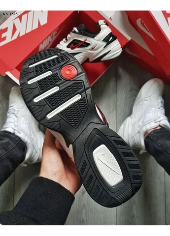 Белые летние кроссовки nike m2 tekno white/black/red найк м2к текно No Brand