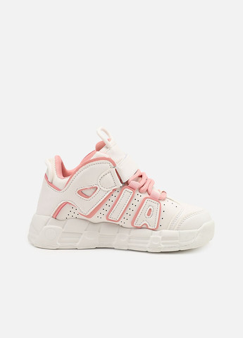 Белые демисезонные кроссовки для девочки, на плоской подошве цвет белый цб-00273981 Kimboo