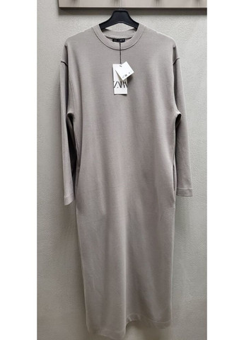 Серое платье оверсайз 4174/660/811 Zara