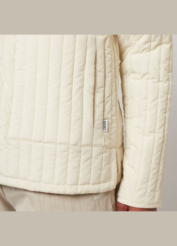 Біла демісезонна куртка стьобана унісекс Rains