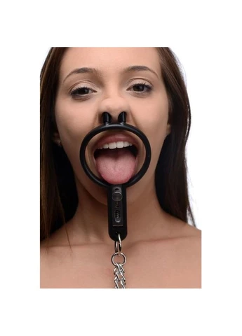 Кляп расширитель для рта с фиксатором в носу и зажимами для сосков Bdsm4u (392412546)