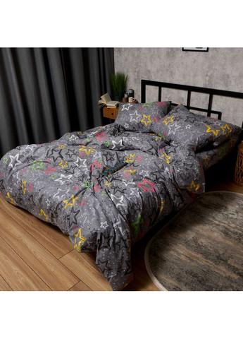 Комплект постельного белья Бязь Gold Люкс Полуторний Евро 160х220 наволочки 2х40х60 (MS-820009015) Moon&Star Cosmic Party (356113860)