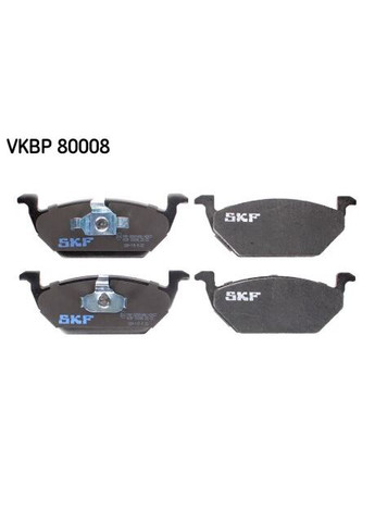 Колодки гальмівні дискові (комплект 4 шт) SKF (368532944)