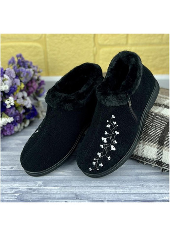 Черные жiночi бурки фертовi e-0020202-3 чорнi Dago